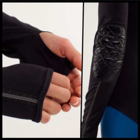 Lululemon Black Quilted Ice Queen Long Sleeve Top - Picture 3 of 13